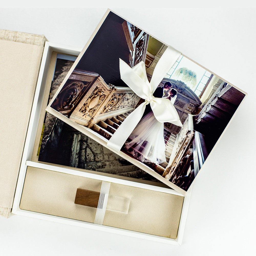 Print Photo Box: With USB Area - 7x5 inch. - The Photographer's Toolbox